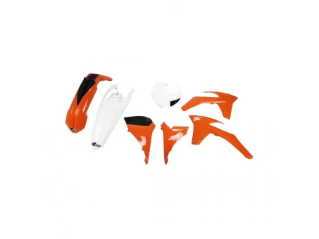 Kit complet plastice UFO KTM SXF 11-12, SX 12 culoare OEM (Portocaliu/Alb) (KT510E999) | KTKIT510999