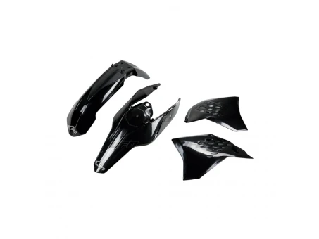 Kit complet plastice UFO KTM EXC 09-10 culoare Negru (KT511E001) | KTKIT511001