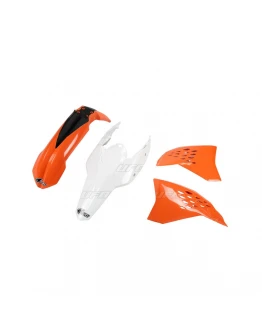 Kit complet plastice UFO KTM EXC '11 culoare OEM (Portocaliu/Alb) (KT512E999)