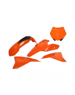 Kit complet plastice UFO KTM SX 85 '13-17 culoare OEM '13-'14 (Portocaliu) (KT514E999)