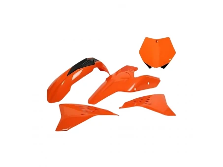 Kit complet plastice UFO KTM SX 85 13-17 culoare OEM 13-14 (Portocaliu) (KT514E999) | KTKIT514999