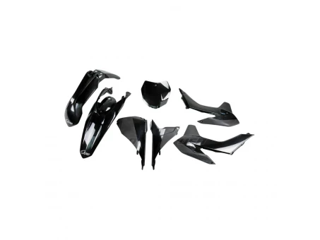 Kit complet plastice UFO KTM SX/SXF 13-15, SX 250 16 culoare Negru (KT515E001) | KTKIT515001
