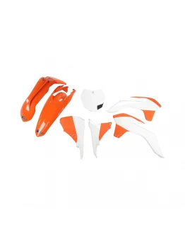 Kit complet plastice UFO KTM SX/SXF '13-'15, SX 250 '16, culoare OEM '15 (Portocaliu/Alb) (KT515E999W)