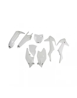 Kit complet plastice UFO KTM SX/SXF '16-'18 ( cu exceptia SX 250 '16) culoare Alb (KT517E047)