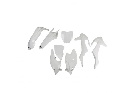 Kit complet plastice UFO KTM SX/SXF 16-18 ( cu exceptia SX 250 16) culoare Alb (KT517E047) | KTKIT517047