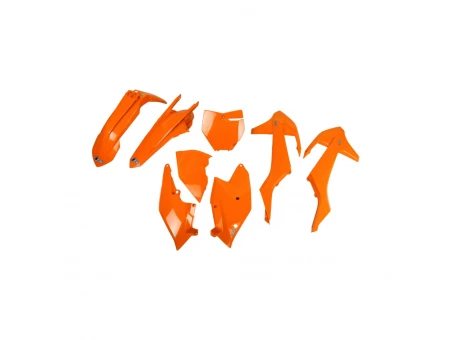 Kit complet plastice UFO KTM SX/SXF 16-18 ( cu exceptia SX 250 16) culoare Portocaliu (KT517E127) | KTKIT517127