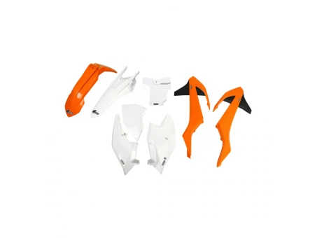 Kit complet plastice UFO KTM SX/SXF 16-18 (cu exceptia SX 250 16), culoare OEM 16 (Portocaliu/Alb) (KT517E999) | KTKIT517999