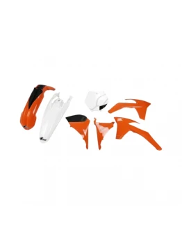 Kit complet plastice UFO KTM SX/SXF '16-'18 culoare OEM '17 (Portocaliu/Alb) (KT517E999X)