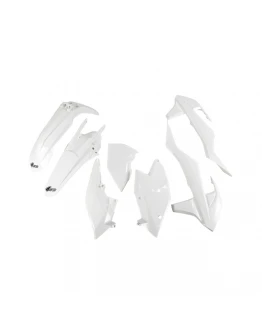 Kit complet plastice UFO KTM EXC/EXC-F TPI '17-'19, culoare Alb (KT518E047)