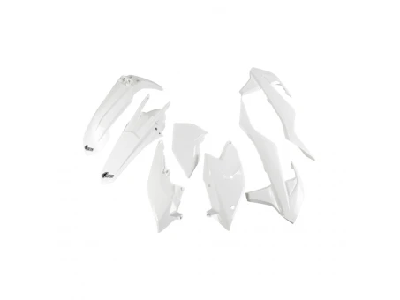 Kit complet plastice UFO KTM EXC/EXC-F TPI 17-19, culoare Alb (KT518E047) | KTKIT518047