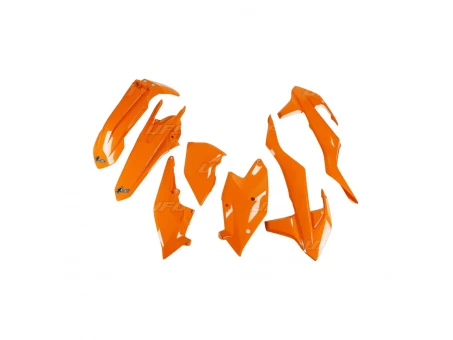 Kit complet plastice UFO KTM EXC/EXC-F TPI 17-19, culoare Portocaliu (KT518E127) | KTKIT518127