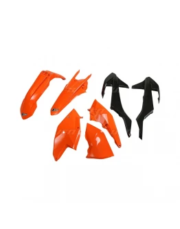 Kit complet plastice UFO KTM EXC/EXC-F TPI '17-'19, culoare OEM '17 I '19 OEM (Portocaliu/Negru) (KT518E999)