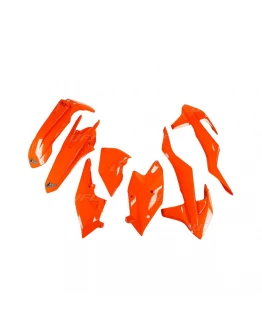 Kit complet plastice UFO KTM EXC/EXC-F TPI '17-'19, culoare Portocaliu (KT518FFLU)