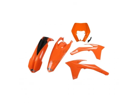 Kit complet plastice UFO KTM EXC/EXC-F 12-13 culoare Portocaliu (KT521E127) | KTKIT521127