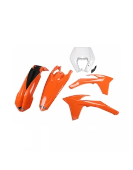 Kit complet plastice UFO KTM EXC/EXCF '12-'13 culoare OEM (Portocaliu/Alb) (KT521E999)