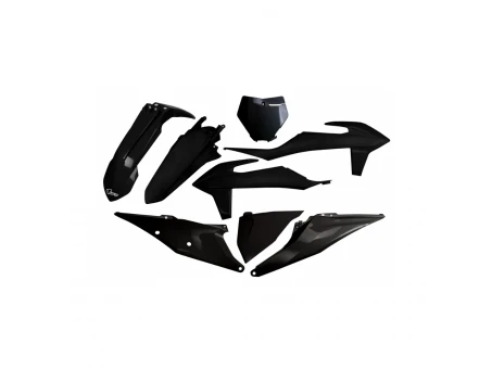 Kit complet plastice UFO KTM SX 125/150/250 19-22, SXF (SX-F) 250/350/450 19-22 culoare culoare Negru (KT522E001) | KTKIT522001