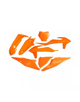 Kit complet plastice UFO KTM SX 125/150/250 '19-'22, SXF (SX-F) 250/350/450 '19-'22 culoare Portocaliu (KT522E127)