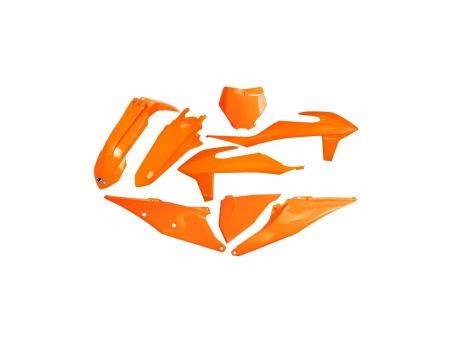 Kit complet plastice UFO KTM SX 125/150/250 19-22, SXF (SX-F) 250/350/450 19-22 culoare Portocaliu (KT522E127) | KTKIT522127