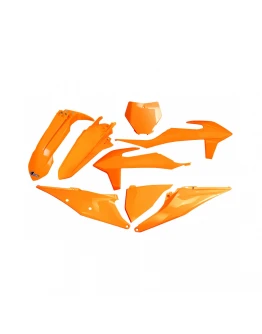 Kit complet plastice UFO KTM SX 125/150/250 '19-'22, SXF (SX-F) 250/350/450 '19-'22 culoare Portocaliu (KT522FFLU)