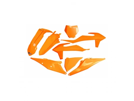 Kit complet plastice UFO KTM SX 125/150/250 19-22, SXF (SX-F) 250/350/450 19-22 culoare Portocaliu (KT522FFLU) | KTKIT522FFLU