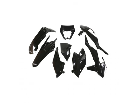 Kit complet plastice UFO KTM EXC/EXC-F TPI 17-19 Z culoare Negru (KT523E001) | KTKIT523001