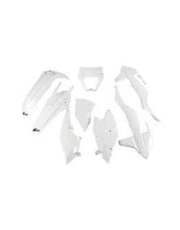 Kit complet plastice UFO KTM EXC/EXC-F TPI '17-'19 Z culoare Alb (KT523E047)