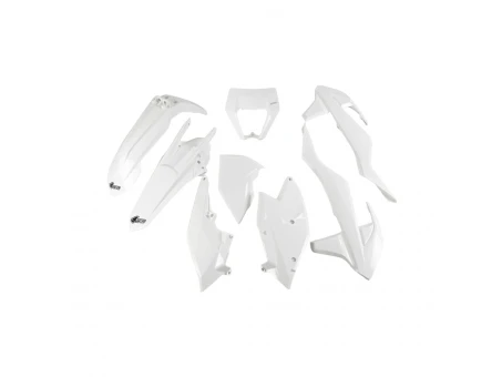 Kit complet plastice UFO KTM EXC/EXC-F TPI 17-19 Z culoare Alb (KT523E047) | KTKIT523047