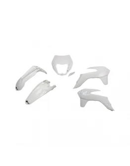 Kit complet plastice UFO KTM EXC/EXCF '14-'16 Z culoare Alb (KT524E047)