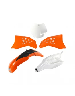 Kit complet plastice UFO KTM SX 65 12-15 culoare OEM (Portocaliu/Alb) (KT525E999)