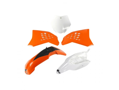 Kit complet plastice UFO KTM SX 65 12-15 culoare OEM (Portocaliu/Alb) (KT525E999) | KTKIT525999