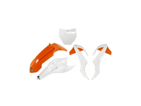 Kit complet plastice UFO KTM SX 65 16-23 culoare OEM 19 (Portocaliu/Alb) (KT526E999W) | KTKIT526999W