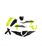 Kit complet plastice UFO KTM SX/SXF '19-'22 culoare Gri/Negru/Galben Fluo