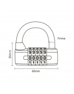 Lacăt Oxford 5-digit - Siguranță fără chei | LK102