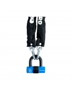 Cablu antifurt cu element de fixare Oxford Chain10 1.4m - Negru