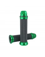Mansoane moto universale aluminiu - Negru/Verde