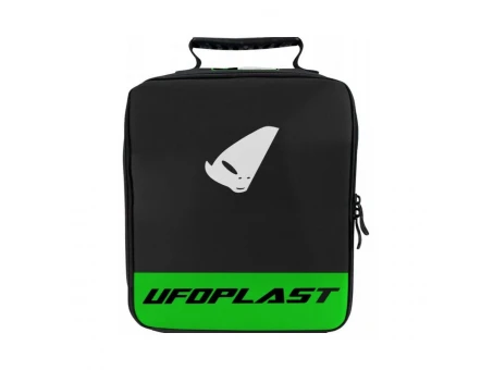 Geanta ochelari UFO (4 perechi ochelari si tear-off) culoare Negru - Verde | MB02265