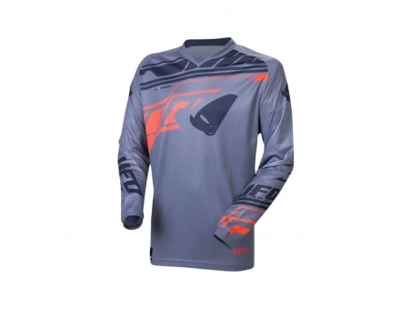 Tricou motocross UFO Heron Cross - Gri