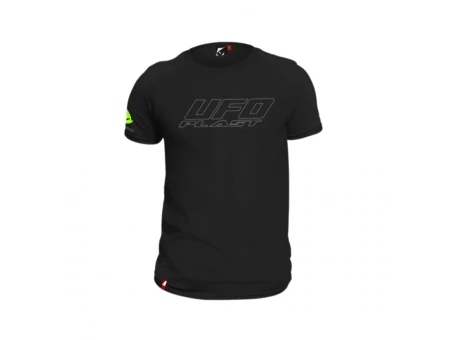 Tricou UFO Black 100% Cotton - Negru