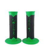 Mansoane moto universale cauciuc - Negru/Verde