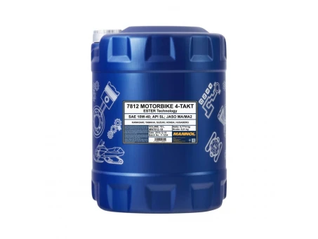 Ulei sintetic MANNOL 4T Motorbike 10W40 10L Ester+ MA2 - 10 L | MN7812-10
