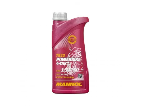 Ulei semi-sintetic MANNOL 4T Motorbike 15W50 1L Ester+ MA2 - 1L | MN7832-1