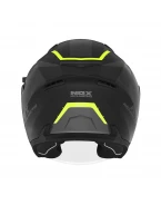 Casca jet NOX N130 KLINT - Negru/Galben fluor mat
