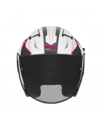 Casca Moto Open Face NOX N130 MYST - Alb/Negru/Roz