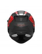 Casca integrala NOX FULL FACE N304S CARVER - Negru/Rosu mat