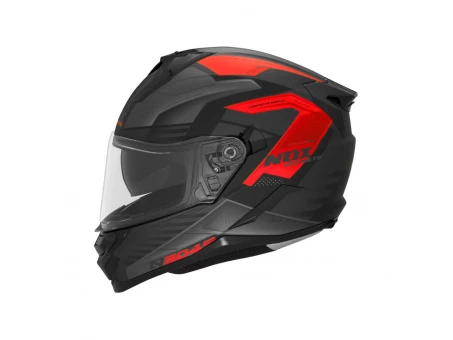 Casca integrala NOX FULL FACE N304S CARVER - Negru/Rosu mat