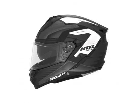 Casca integrala NOX FULL FACE N304S CARVER - Negru/Alb