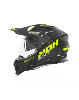 Casca Moto Off-Road/Trail NOX N312 VAPOR - Negru/Galben fluo	