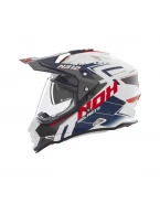 Casca Moto Off-Road/Trail NOX N312 VAPOR - Alb/Albastru/Rosu