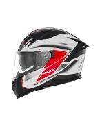 Casca integrala NOX FULL FACE N401 XENO - Alb/Rosu