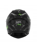 Casca Moto Integrala NOX N401 ZUMBI - Negru/Verde fluo